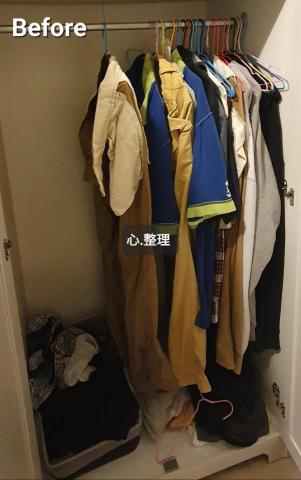 心.整理▪︎Fiona▪︎ - 參差不齊的衣架，容易使衣物顯得凌亂。