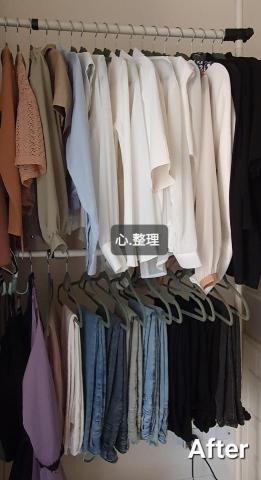 心.整理▪︎Fiona▪︎ - 業主採用建議，將衣架款式統一，不僅換來視覺上的舒適感，也讓衣物增添了質感。