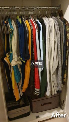 心.整理▪︎Fiona▪︎ - 業主採用建議，將衣架款式統一，可以換得視覺上的舒適感。提倡衣服"能掛就不摺"，不但能讓衣物一目了然，也能節省日後整理的時間。