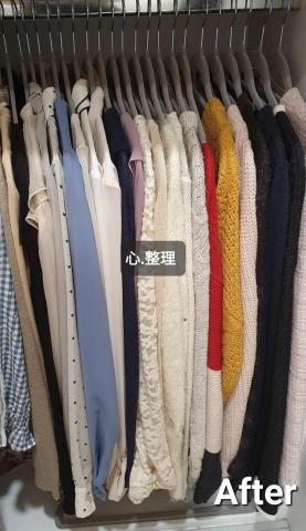 心.整理▪︎Fiona▪︎ - 業主採用建議，將衣架款式統一，不僅換得視覺上的舒適感，也讓衣物增添了質感。