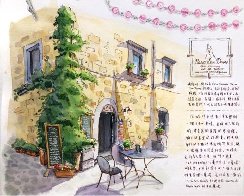 carrie0416 - 鋼筆水彩速寫-局部