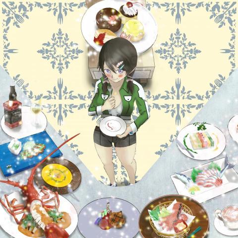 梅喵設計 - 主題:我的美食饗宴|插畫 梅喵設計 - 主題:我的美食饗宴|插畫