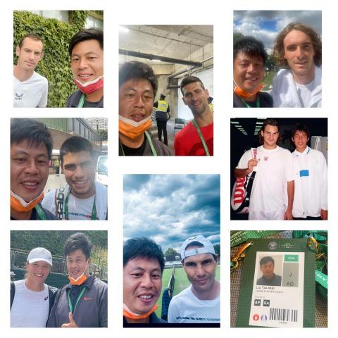 臺南市網球人才培育協會 - 大滿貫溫布頓教練身份指導選手參賽與世界球王球后交流