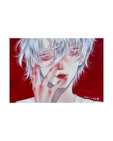 菇菇雞 - 水彩 人像