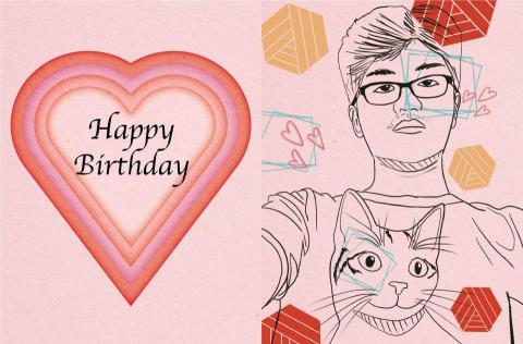 梅喵設計 - 生日卡片 梅喵設計 - 生日卡片