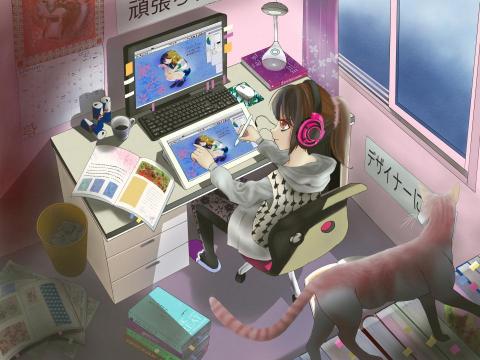 梅喵設計 - 主題:成為設計師|插畫 梅喵設計 - 主題:成為設計師|插畫