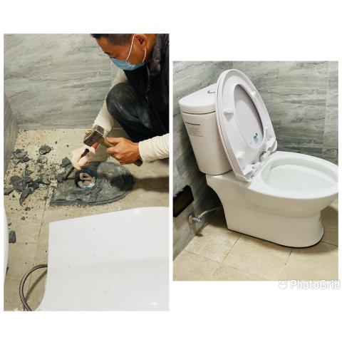 阿嚕米水電 - 更換馬桶