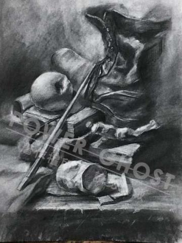 POWER GHOST藝術工作室 - 炭筆素描
