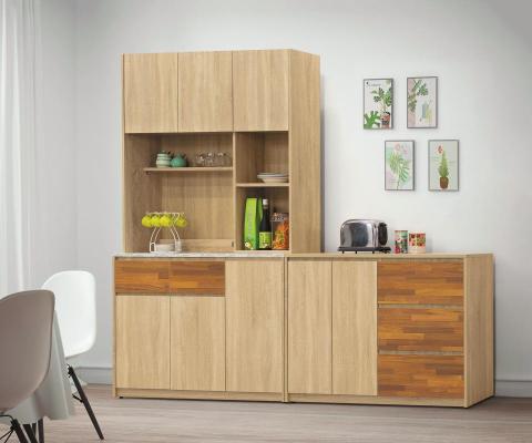 嫁妝家具 - 餐櫃收納櫃安裝完成