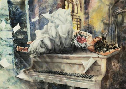 C - 水彩/104公分