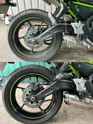 耕甜車輛美容工作室 -  美容前後對比，後輪加排氣管。