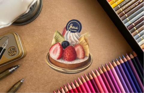 Grace - 色鉛筆水果塔