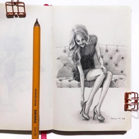 carrie0416 - 鉛筆素描