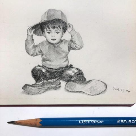 carrie0416 - 鉛筆素描