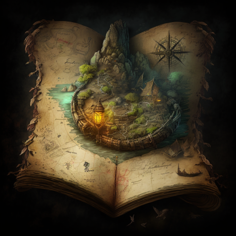 大衛 - 電腦繪圖，書中寶藏