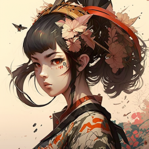 大衛 - 電腦繪圖 ，日系少女