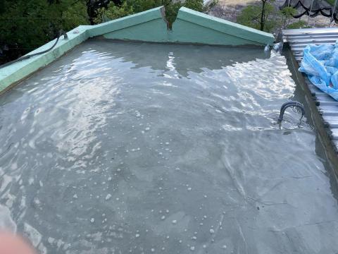 曹祖陽 - 頂樓地坪防水後試水
