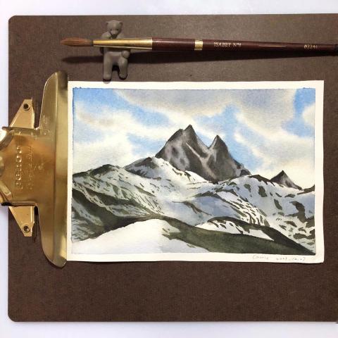 carrie0416 - 水彩臨摹作業，非原創。