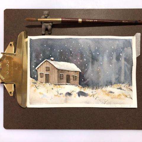 carrie0416 - 水彩臨摹作業，非原創。