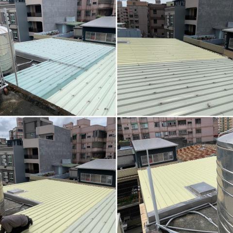 成嘉鐵工 - 4.舊發泡板更換三明治浪板