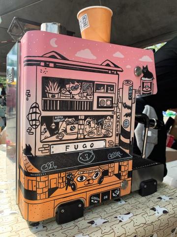 WOFiSH插畫 - 「咖啡機外殼」-貓咪插圖繪製 WOFiSH插畫 - 「咖啡機外殼」-貓咪插圖繪製