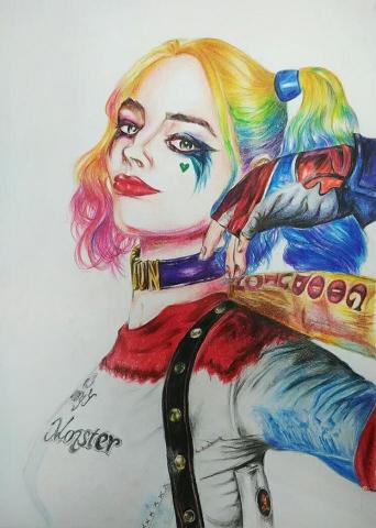 吳苔瑋 - 國中學生插畫人物作品