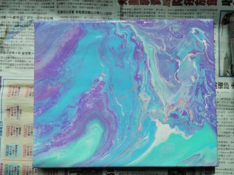 吳苔瑋 - 小三學生流體畫創作