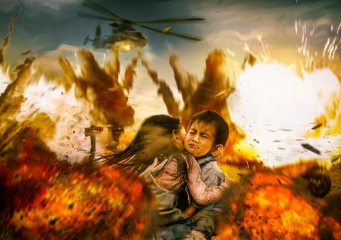 彭宇辰 - 比賽作品. topic:戰亂及貧窮