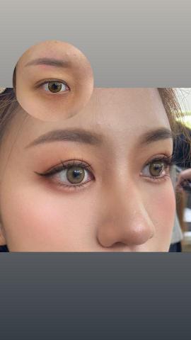 Karen新秘團隊-小九Jiou/整體造型師 - 眼皮調整後更加有神明亮了