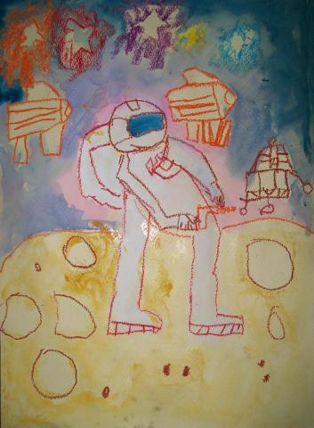 小太陽美術 - 大班-外太空（畫齡一年）