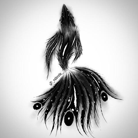 -Rsong-個人設計接案 - 暗黑-鬥魚<betta fish>