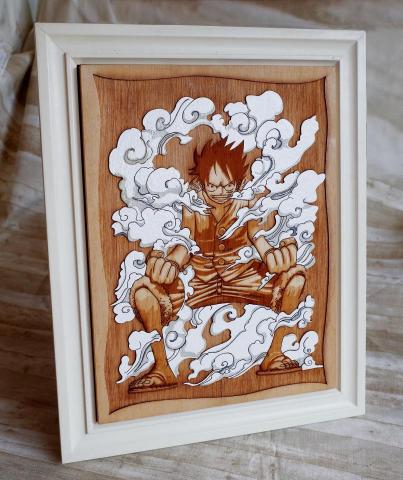 魚悅設計 - 彩雕-動漫雕刻-白梨木