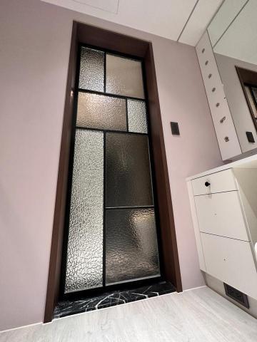 明達金屬工程 - 浴室玻璃不銹鋼橫拉門