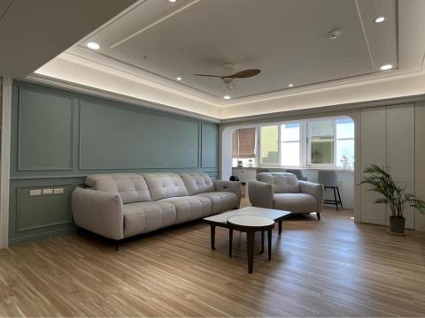 宜軒設計股份有限公司 - 鹽埕沙發主背牆