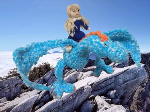 Joy針織娃娃 - 棒針(人)與鉤針(龍)編織玩偶