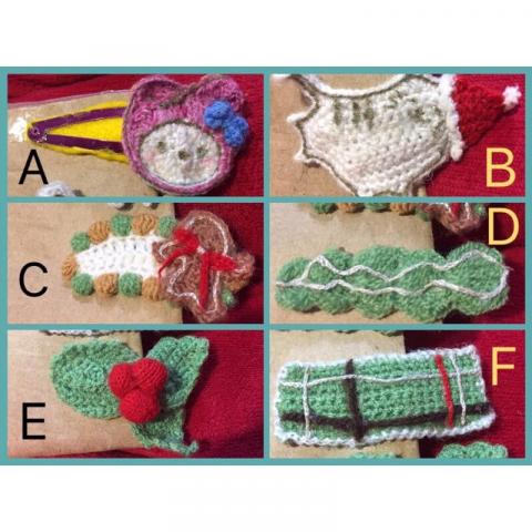 Joy針織娃娃 - 鉤針編織髮夾