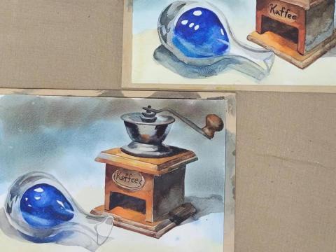 安捏畫 - 水彩靜物