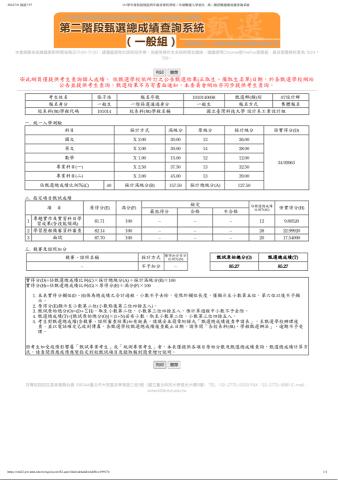 張子浩 - 台科大設計系工設組 推甄成績單