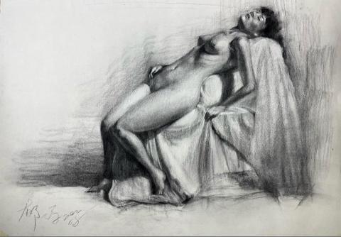 琦琦老師 - 炭筆素描練習-1