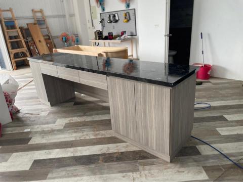 ks室內裝修工程 - 仿大理石檯面櫃檯