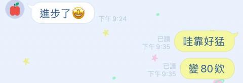 謝允綸 - 統測模擬考44進步至80