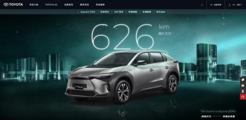 Wilbur Wang - Toyota BZ4X 產品形象網站