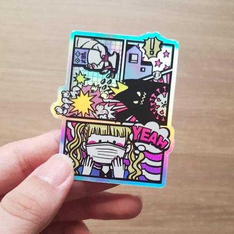 周秘羽 - 貼紙設計（疫情退散！）