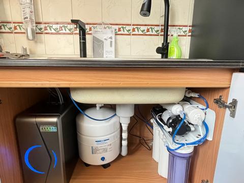 劉先生 - 愛科濾淨EVB-298-E 搭配純水系統  實際安裝照