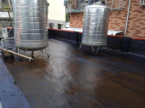 策略防水工程事業群 - 淡水民生路，柏油施作