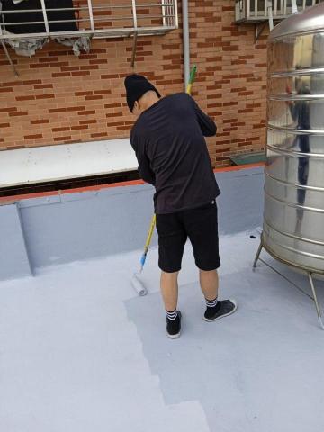 策略防水工程事業群 - 淡水民生路，pu施作