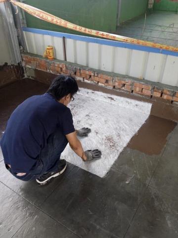 策略防水工程事業群 - 永和自立路，玻纖貼覆