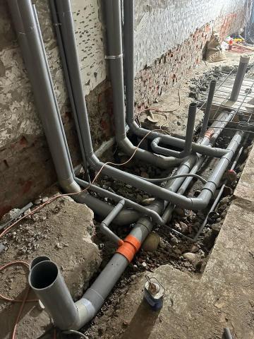 建傑水電 - 排水幹管配置