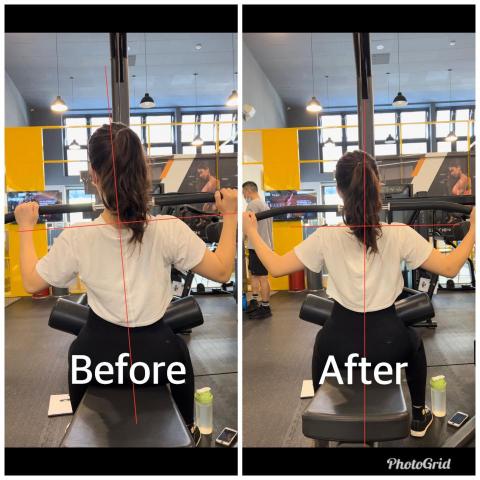 運動矯正專家Lucas - 身體歪斜，先解決緊繃的斜方肌，再肌肉控制，滑輪下拉更有感。