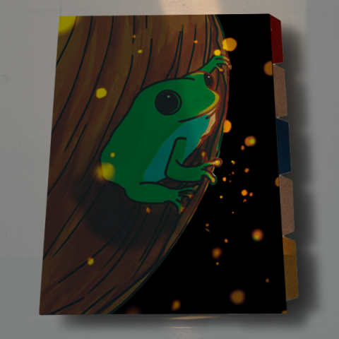 七七 - 生技系Q版青蛙保育宣傳資料夾樣本設計